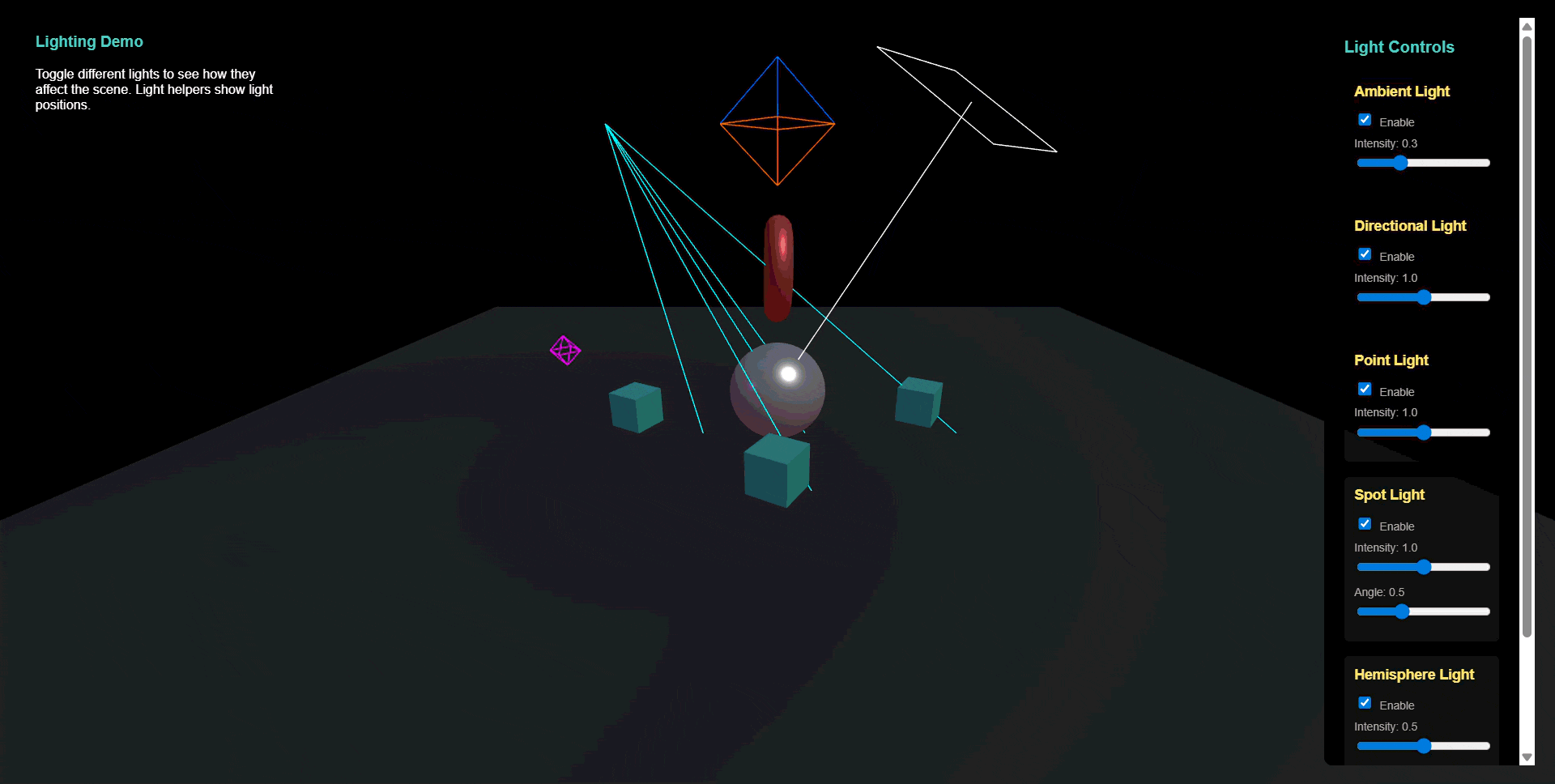 Mastering Three.js Lighting: Illuminating Your 3D World